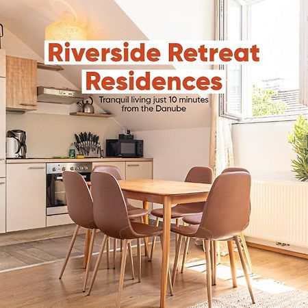 Charming 1Br And 1Lr Apt Modern Design Donaustadt Wien Exteriör bild