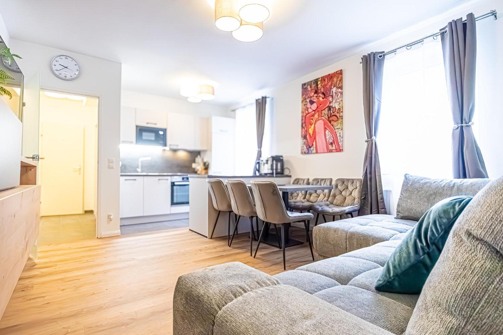 Charming 1Br And 1Lr Apt Modern Design Donaustadt Wien Exteriör bild